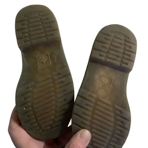 Doc marten children kids purple patent leather boots shoes w zip up side Sz 10 - Picture 4 of 7